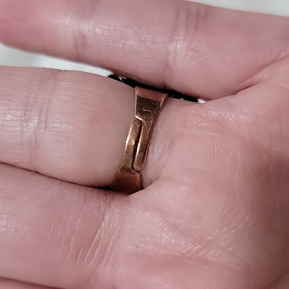 Black ball large bronze ring - Picture 3 of 4